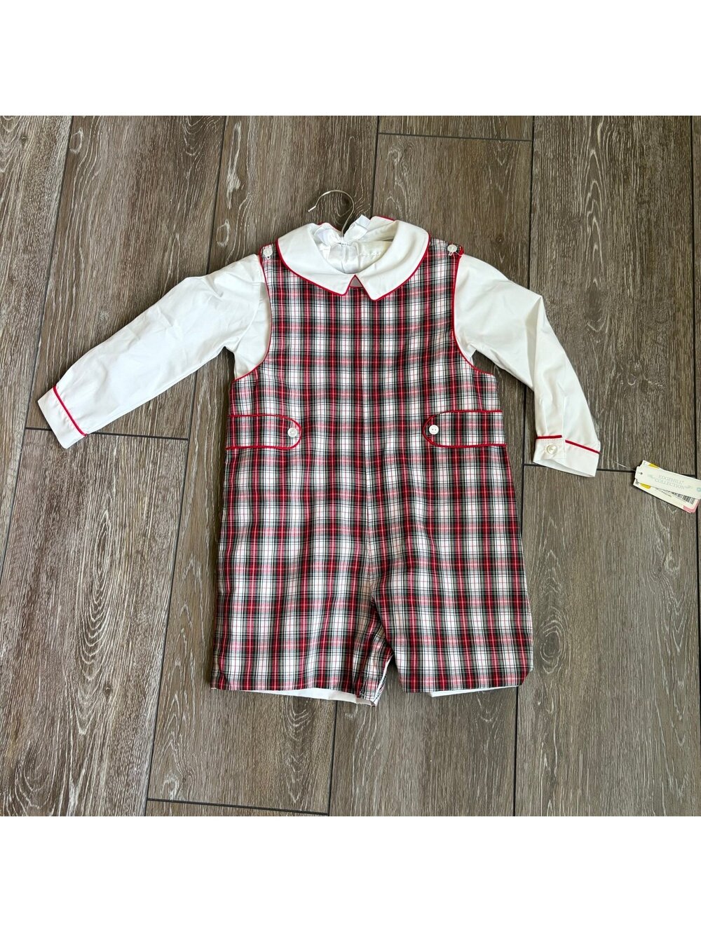 NWT Edgehill Plaid Romper and Layering Shirt